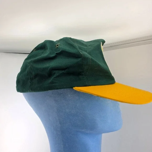 Oakland Athletics MLB Baseball Cap Green Yellow Drew Pearson Headwear Adjustable - Picture 3 of 11